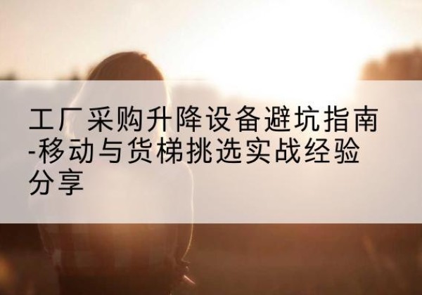 呈贡移动式升降机怎么选-工厂采购升降设备避坑指南-移动与货梯挑选实战经验分享